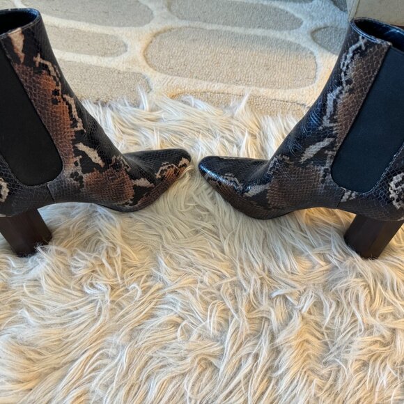 Donald Pliner Laila Round Toe Snake-Embossed boot - Picture 3 of 16